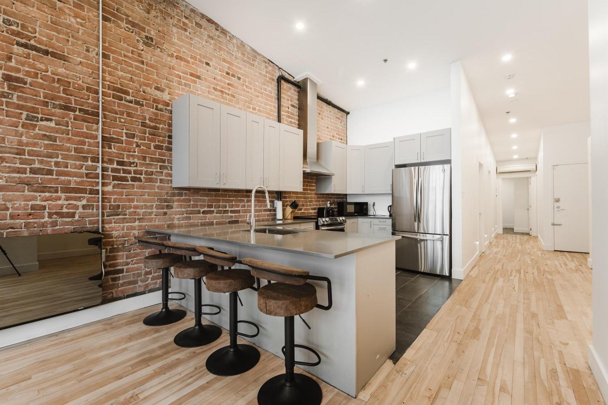 מונטריאול Elegant 3 Bedroom Apartment In Old Port - 302 מראה חיצוני תמונה